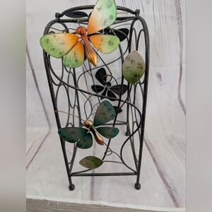 Metal Butterfly Wine Holder